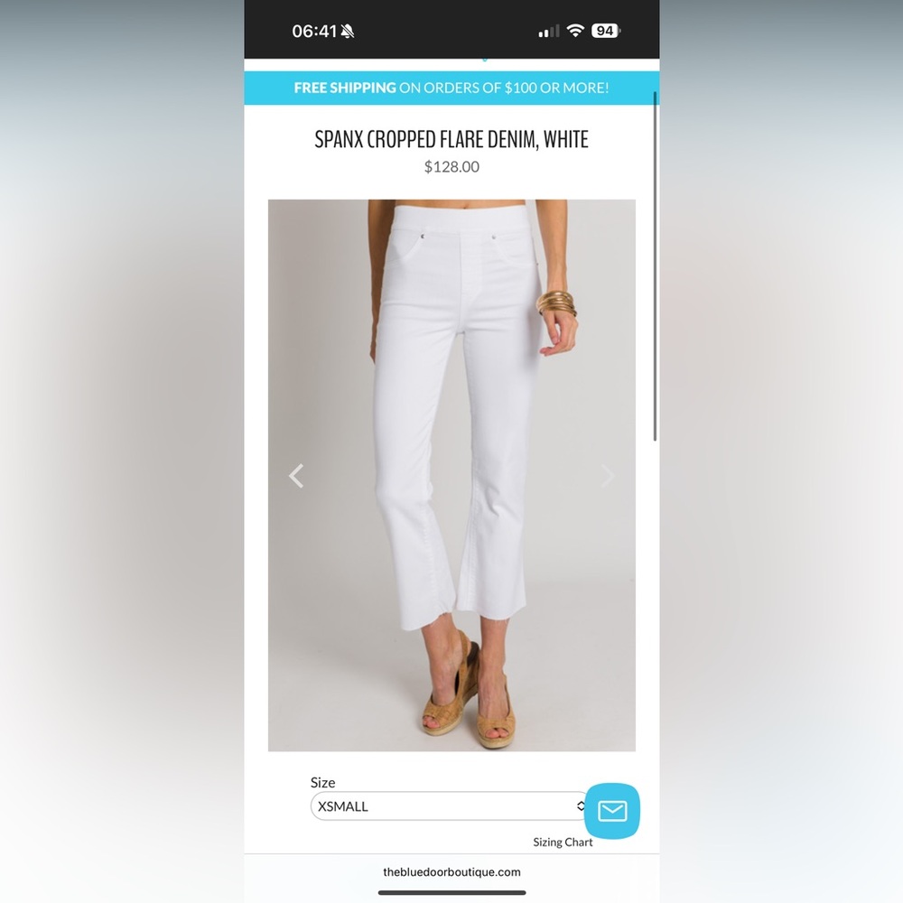 SPANX white capri Pants